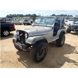 1978 JEEP CJ5 VIN/SN:J8F83AE152105 - 4X4, 6 CYL GAS ENGINE, 4 SPEED TRANS, ODOMETER READING 31,784 M