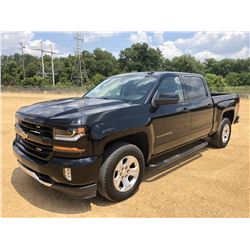 2018 CHEVROLET SILVERADO Z71 PICKUP TRUCK, VIN/SN:3GCUKREC9JG250353 - 4X4, CREW CAB, V8 GAS, A/T, LI