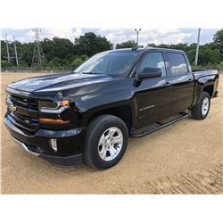 2018 CHEVROLET SILVERADO Z71 PICKUP TRUCK, VIN/SN:3GCUKREC4JG251605 - 4X4, CREW CAB, V8 GAS, A/T, LE