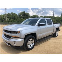 2018 CHEVROLET SILVERADO Z71 PICKUP TRUCK, VIN/SN:3GCUKREC5JG246297 - 4X4, CREW CAB, V8 GAS, A/T, LI