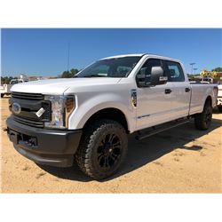 2018 FORD F350 PICKUP TRUCK, VIN/SN:1FT8W3BT8JEC33347 - 4X4, CREW CAB, POWERSTROKE ENGINE, A/T, ODOM