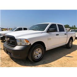 2018 DODGE 1500 PICKUP TRUCK, VIN/SN:1C6RR7KG2JS159969 - 4X4, CREW CAB, V8 GAS ENGINE, A/T, ODOMETER