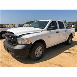 2017 RAM 1500 PICKUP TRUCK, VIN/SN:1C6RR7KG4HS641465 - 4X4, CREW CAB, V6 GAS ENGINE, A/T, ODOMETER R