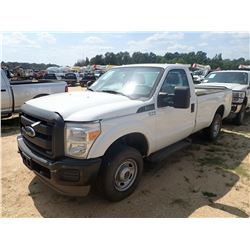 2013 FORD F250 PICKUP TRUCK, VIN/SN:1FTBF2B6XDEA26618 - 4X4, V8 GAS, A/T, ODOMETER READING 130,688 M