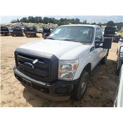 2013 FORD F250 PICKUP TRUCK, VIN/SN:1FTBF2B6XDEA26621 - 4X4, V8 GAS, A/T, ODOMETER READING 142,447 M