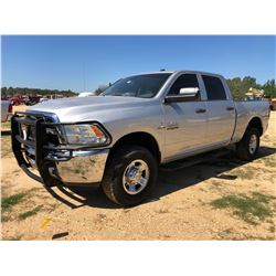 2013 RAM 2500 PICKUP, VIN/SN:3CGUR5CL9DG560795 - 4X4, CREW CAB, CUMMINS TURBO DIESEL ENGINE, A/T