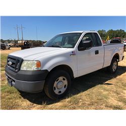 2008 FORD F150 PICKUP, VIN/SN:1FTRF12W68KC86899 - EXTRA CAB, V8 GAS, A/T, ODOMETER READING 142,956 M