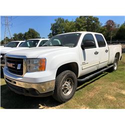 2008 GMC 2500HD PICKUP TRUCK, VIN/SN:1GTHC23638F212650 - CREW CAB, DURAMAX DIESEL, A/T