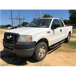 2007 FORD F150 PICKUP, VIN/SN:1FTPX14V17NA35343 - 4X4, EXT CAB, V8 GAS ENGINE, A/T, ODOMETER READING