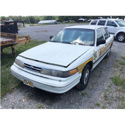 1997 FORD CROWN VICTORIA, VIN/SN:2FALP71W1VX141663 - GAS ENGINE, A/T (DOES NOT OPERATE) (COUNTY OWNE