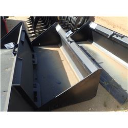 63" LOW PROFILE BUCKET W/BOCE, FITS SKID STEER (B-5)