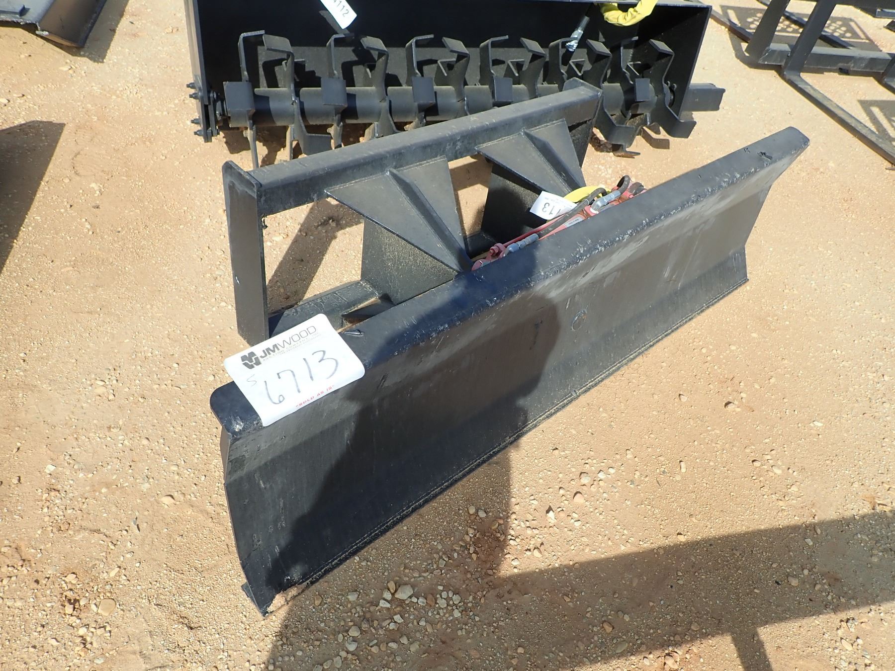 DOZER BLADE, FITS SKID STEER LOADER (B5) J.M. Wood Auction Company, Inc.