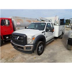 2014 FORD F550 MECHANICS TRUCK, VIN/SN:1FD0X5GTXEEA18021 - EXT CAB, POWER STROKE DIESEL ENGINE, A/T,