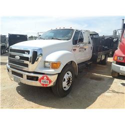 2008 FORD F650 FUEL & LUBE TRUCK, VIN/SN:3FRWW650X8V660821 - S/A, CREW CAB, CUMMINS DIESEL ENGINE, A