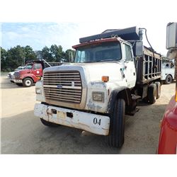 1994 FORD DUMP, VIN/SN:1FDZU90L9RVA41037 - T/A, CUMMINS ENGINE, 8LL TRANS, 40K REARS, 16K FRONT, 15.