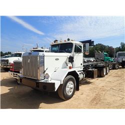 1986 AUTOCAR ROLLOFF TRUCK, VIN/SN:1WAUDCJF7GU300847 - T/A, DIESEL ENGINE, 7LL TRANS, GALBREATH 60K 