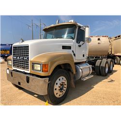 2007 MACK CHN613 TRUCK TRACTOR, VIN/SN:1M1AJ06Y47N008498 - 10 SPEED TRANS, 44K REARS, 12K TRANS, 208