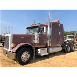 1999 PETERBILT 379 TRUCK TRACTOR, VIN/SN:1XP5DU9X2XD454401 - T/A, 395 HP CAT C-12 ENGINE, 10 SPEED T