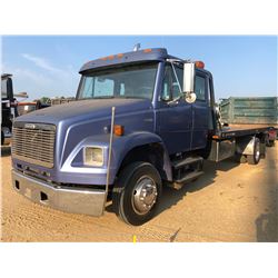 2001 FREIGHTLINER FL60 ROLLBACK WRECKER, VIN/SN:1FVABPAL51HH66705 - S/A, CAT 3126 ENGINE, 6 SPEED TR