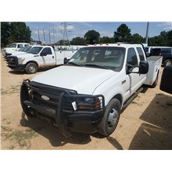 2006 FORD F350 SERVICE TRUCK, VIN/SN:1FDWW32P56EC36509 - CREW CAB, POWERSTROKE ENGINE, A/T, KNAPHEID