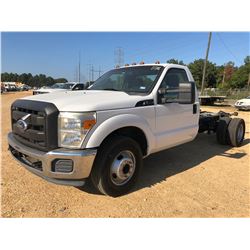 2011 FORD F350 CAB & CHASSIS, VIN/SN:1FDRF3G63BEA87220 - V8 GAS ENGINE, A/T, ODOMETER READING 103,28