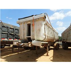 1982 DUMP TRAILER, VIN/SN:1H9062927CE01604 - T/A, 29' BODY LENGTH, ALUM BODY, SPRING SUSP, 11R24.5 T