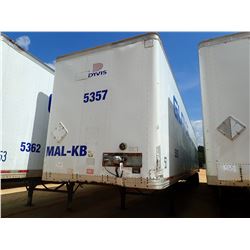 2003 WABASH VAN TRAILER, VIN/SN:1JJV532W93L875857 - T/A, 53' LENGTH, BARN DOOR, 295/75R22.5 TIRES, A
