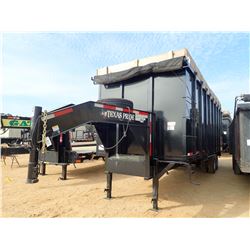 208 TEXAS PRIDE DUMP TRAILER, VIN/SN:7HCGD2425KB007222 - DUAL T/A, 22' LENGTH, 9' SIDES, 55 CU YD CA