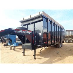 2018 TEXAS PRIDE DUMP TRAILER, VIN/SN:7HCGD2423KB007221 - DUAL T/A, 22' LENGTH, 9' SIDES, 55 CU YD C