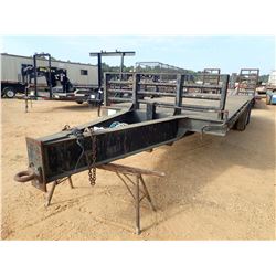 TAG TRIALER, VIN/SN:G132 T/A, 20' LENGTH, DOVE TAIL RAMPS (BILL OF SALE ONLY)