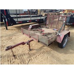 UTILITY TRAILER, - S/A, 6' LENGTH, FOLD DOWN RAMP (BILL OF SALE ONLY)