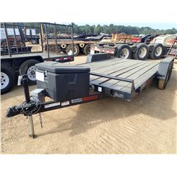 2005 TRAILER WORLD UTILITY TRAILER, VIN/SN:4FPUB14225G097725 - T/A, 16' LENGTH, DOVETAIL, RAMPS, STO