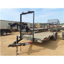 2014 TRAILER WORLD TR16 UTILITY TRAILER, VIN/SN:57BEE7205E1514227 - T/A, 19' 6" LENGTH