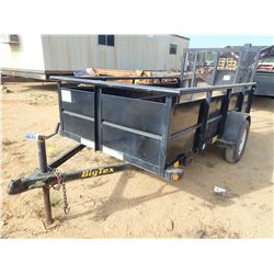 2012 BIG TEX 30SV TAG TRAILER, VIN/SN:1GVVX1017CEAE4818 - S/A, 10' LENGTH, RAMP