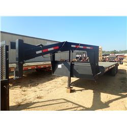 GOOSENECK TRAILER, - TRI AXLE, 22' LENGTH, DOVETAIL (BILL OF SALE ONLY)