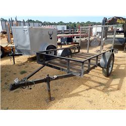 UTILITY TRAILER, - SINGLE AXLE, 8' LENGTH, RAMP (BILL OF SALE)