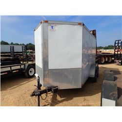 2012 TRAILER WORLD ENCLOSED UTILITY TRAILER, VIN/SN:1TTTVN628C1510443 - T/A, 14' LENGTH