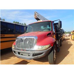 2010 INTERNATIONAL DURA STAR FLATBED BOOM TRUCK, VIN/SN:1HTJTJKM5AH250881 - MAX FORICE DIESEL ENGINE