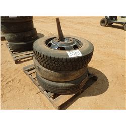 (3) 9R22.5 TIRES & RIMS (A-2)
