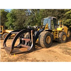 2011 JOHN DEERE 744K WHEEL LOADER, VIN/SN:639299 - WICKER FORKS W/TOP CLAMP, AUX HYD, RIDE CONTROL, 