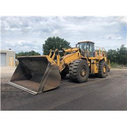 2004 CATERPILLAR 988G WHEEL LOADER, VIN/SN:BNH01334 - CAT 9 YD BUCKET, AUTO LUBE, CAB, A/C, METER RE