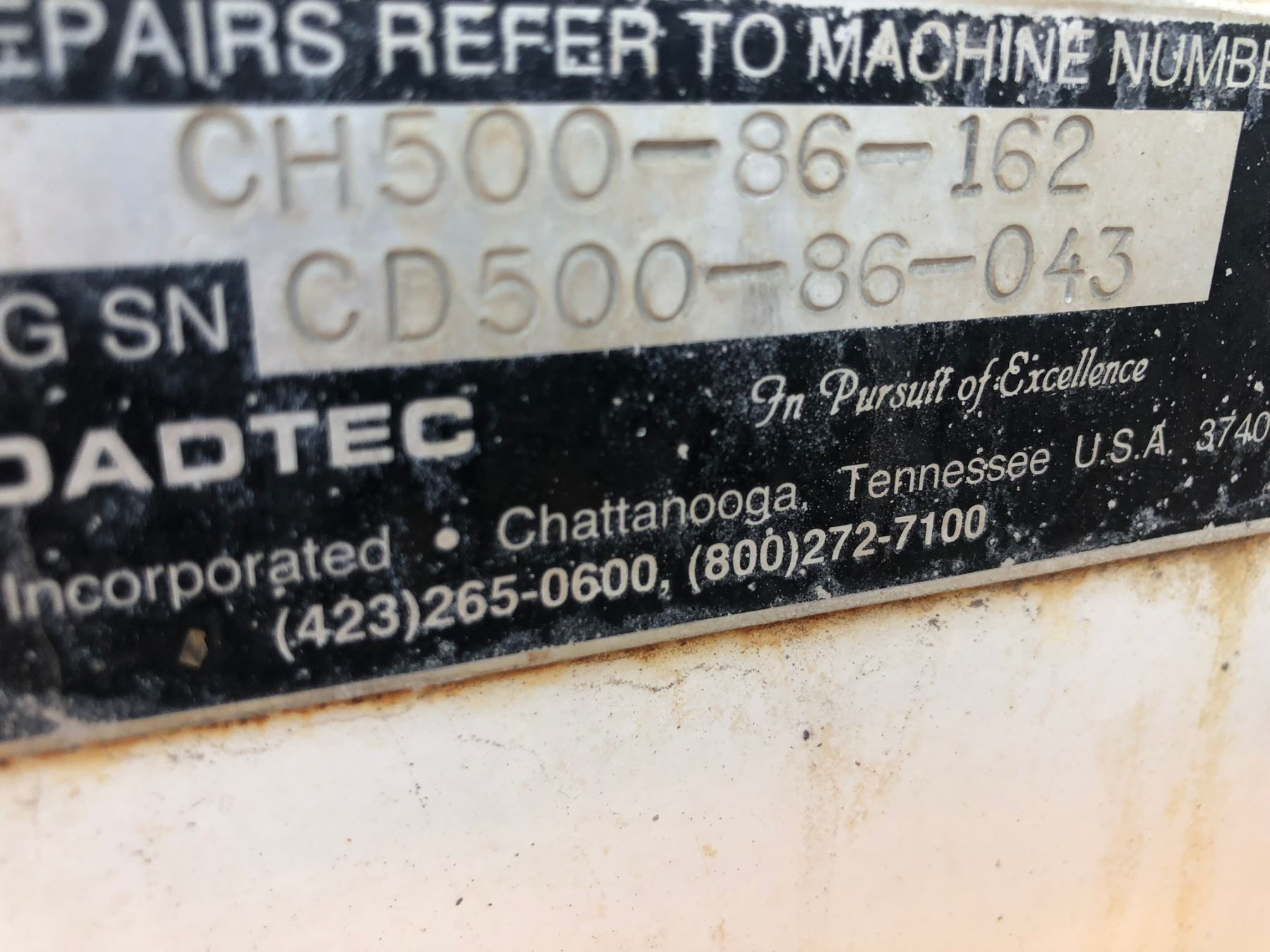 2008 ROADTEC RX500 MILLING MACHINE, VIN/SN:CH500-86-162 - CUMMINS ...