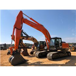 2006 HITACHI ZX270LC-3 HYDRAULIC EXCAVATOR, VIN/SN:030290 - 12' STICK, 48" BUCKET, THUMB, CAB, A/C, 