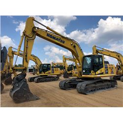 2015 KOMATSU PC210LC-10 HYDRAULIC EXCAVATOR, VIN/SN:A10986 - 9' 8" STICK, 42" BUCKET, COUPLER, AUX H