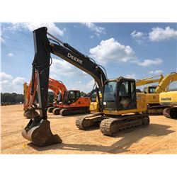 2016 JOHN DEERE 130G HYDRAULIC EXCAVATOR, VIN/SN:040996 - 9' 9" STICK, 44" BUCKET, AUX HYD, CAB, A/C