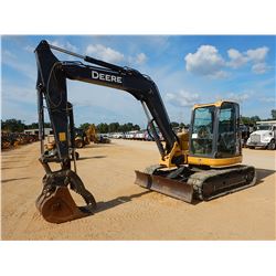2013 JOHN DEERE 85D HYDRAULIC EXCAVATOR, VIN/SN:017000 - 7' 6" STICK, 24" BUCKET, COUPLER, HYDRAULIC