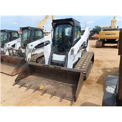 2013 BOBCAT T870 SKID STEER LOADER, VIN/SN:AN8L11981 - CRAWLER, BUCKET, HIGH FLOW, CAB, A/C, METER R