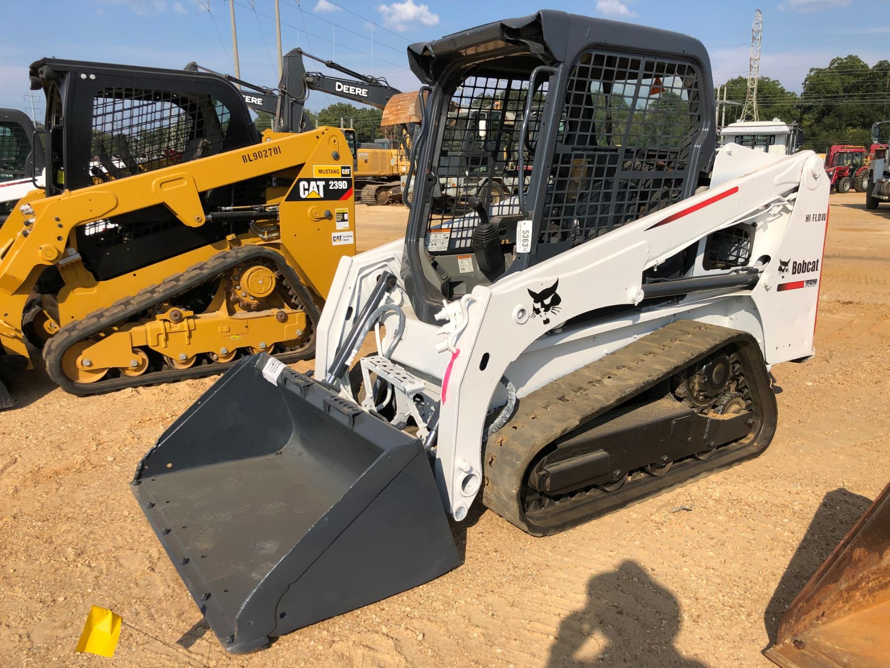 2015 BOBCAT T450 SKID STEER LOADER, VIN/SNAUVP12397 CRAWLER, BUCKET