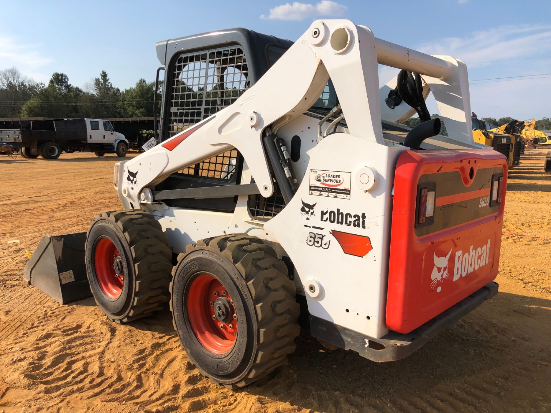 2017 BOBCAT S650 SKID STEER LOADER, VIN/SNALJ821749 WHEELED, BUCKET