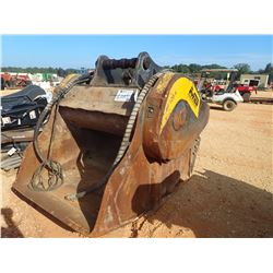 2013 MB BF120.4 CRUSHER BUCKET, VIN/SN:9482 - MAGNET, 400 +/- HOURS, FITS 350 SIZE EXCAVATOR & UP